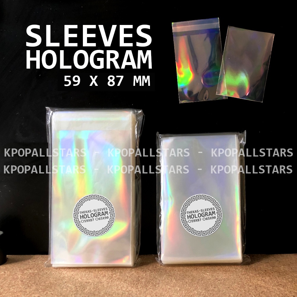 Xấp 10-50 bọc bài Sleeves Card hologram 5 hiệu ứng hologram bảo vệ card
