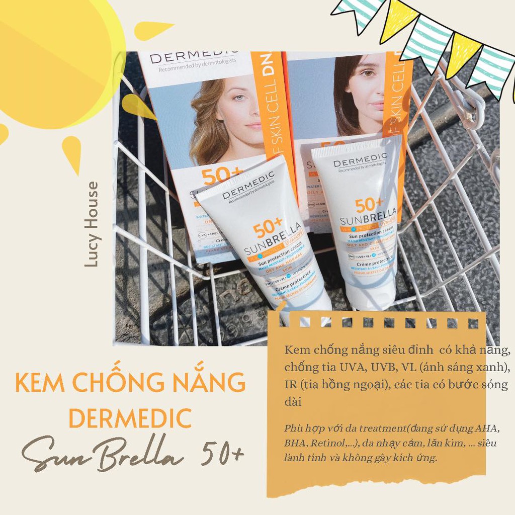 Kem chống nắng Sunbrella spf50 chống ánh sáng xanh