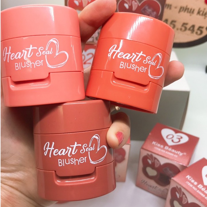 Má hồng cushion trái tim HeartSeal Kissbeauty | BigBuy360 - bigbuy360.vn