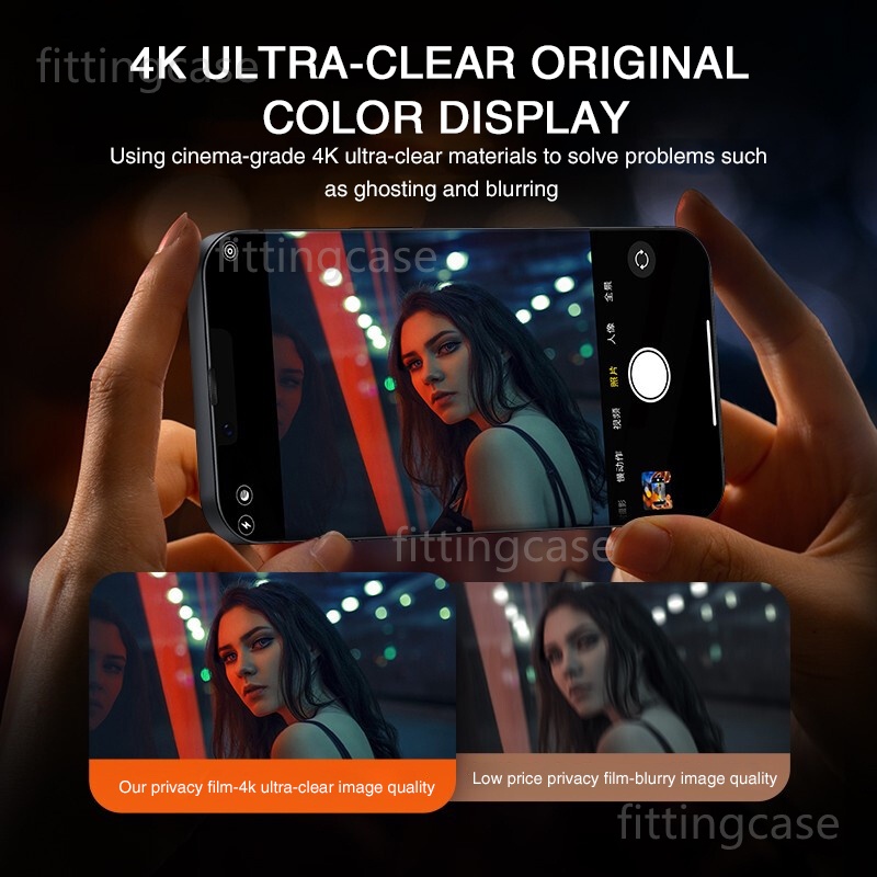 【4 Chiều 360° Kính Cường Lực Chống Nhìn Trộm Cho Xiaomi Black shark 5 RS Blackshark 4 Pro Blackshark5 Blackshark4