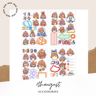 [016]Set 4 miếng sticker nhãn dán trang trí