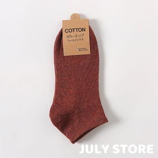 🔥FREESHIP🔥 SET tất vớ cổ ngắn COTTON basic phong cách vintage