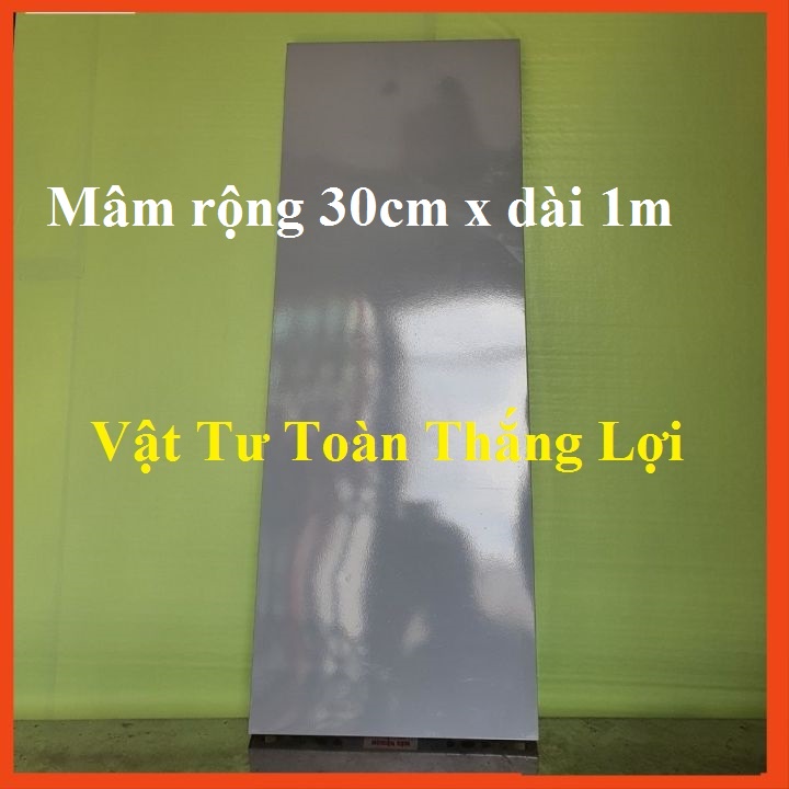 Mâm sắt V lỗ ( rộng 30cmx dài 100cm) ráp kệ sắt đa năng V3, V4