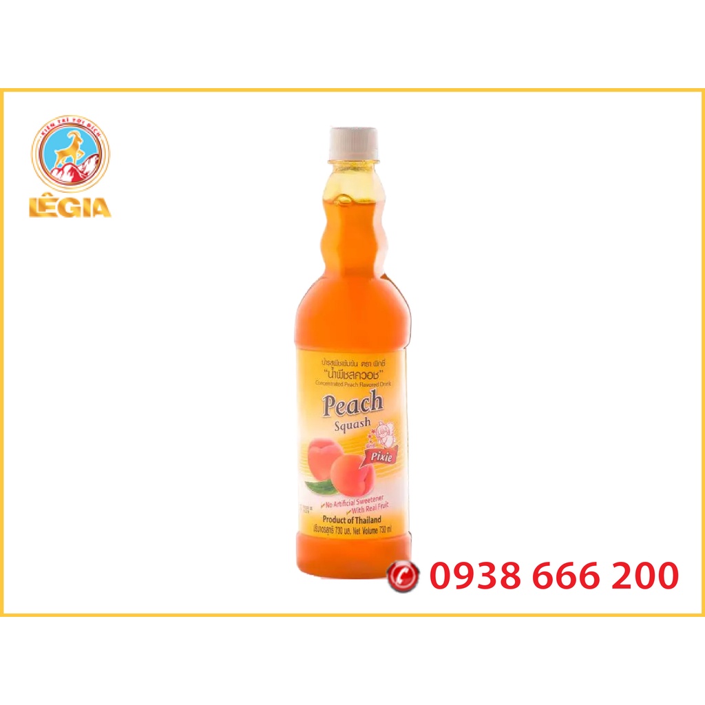 SIRO PIXIE ĐÀO 730ML - PIXIE PEACH SYRUP