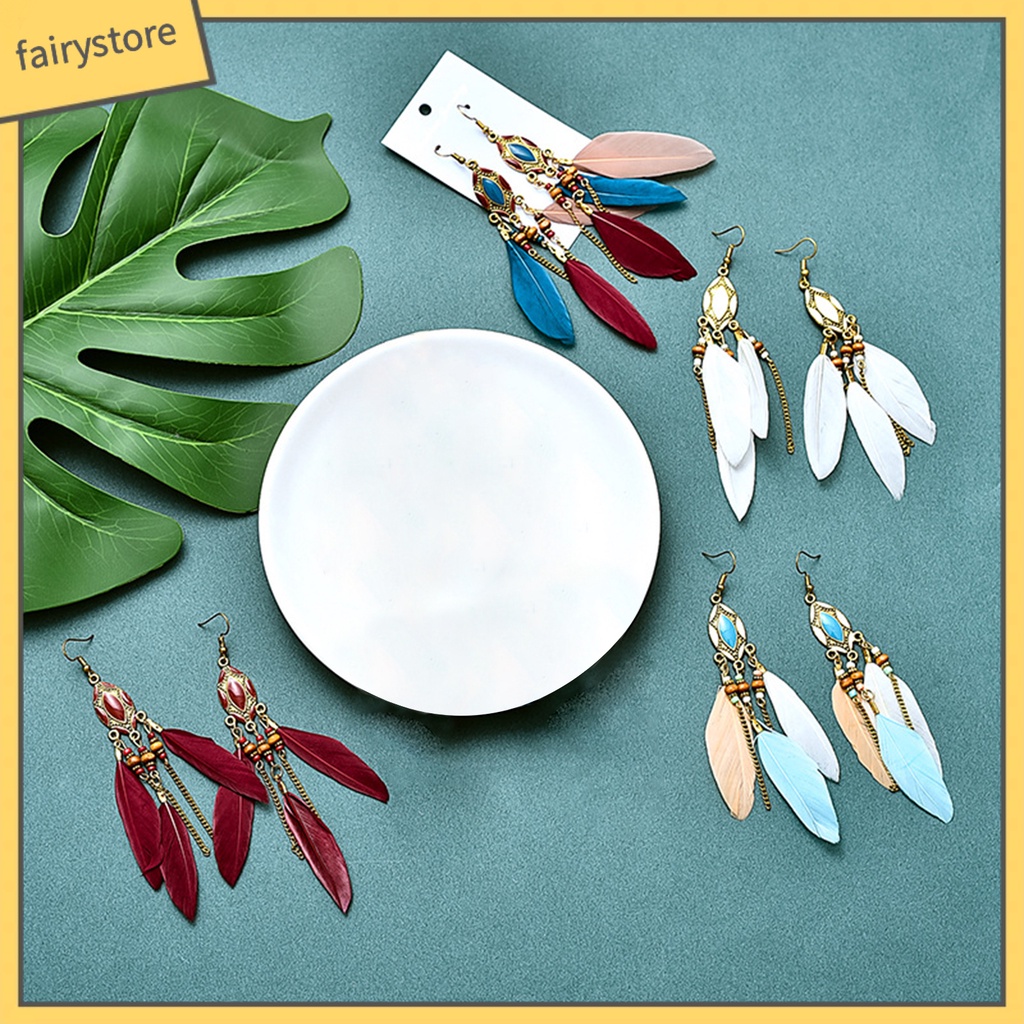 Khuyên tai dáng dài tạo hình độc đáo cho nữ