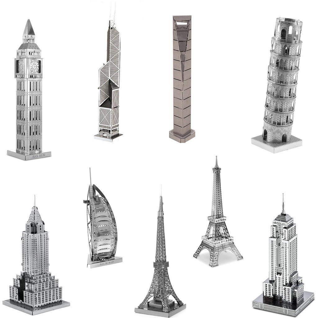 Mô hình 3D kim loại lắp ráp tháp Eiffel [Chưa lắp]