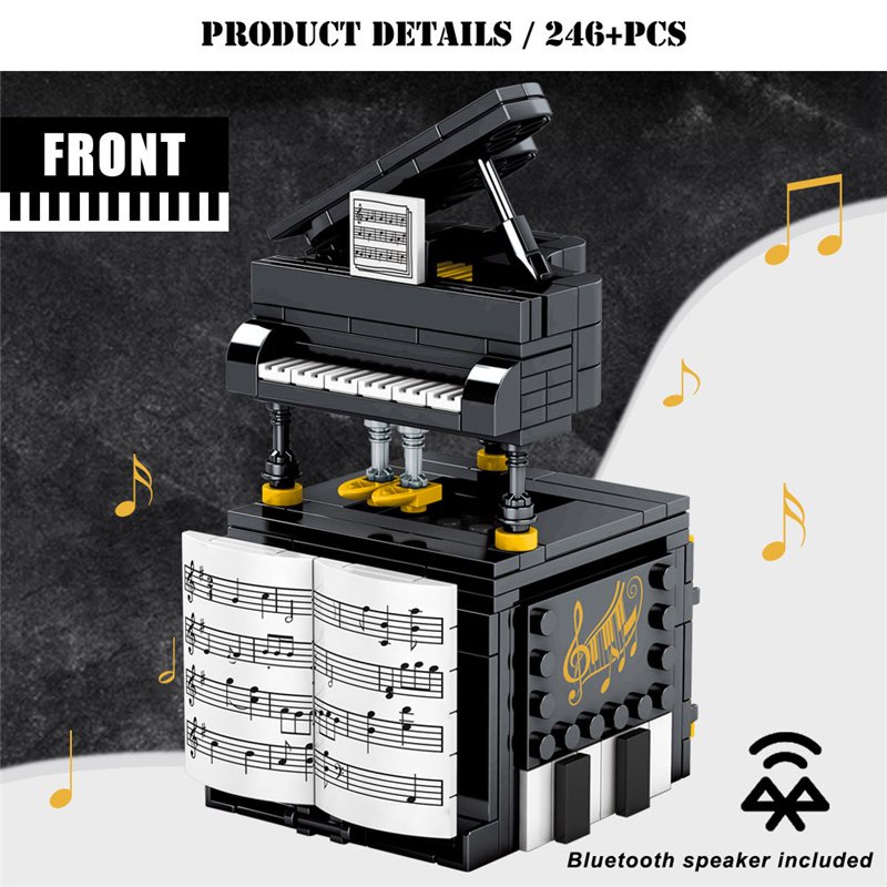 Đồ chơi Lắp ráp sembo block 708600C Hộp đàn piano CÓ KẾT NỐI Bluetooth