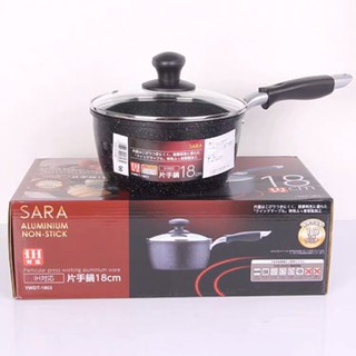 Nồi nấu cháo, nấu bột vân đá chống dính cực tốt SARA Nhật Bản