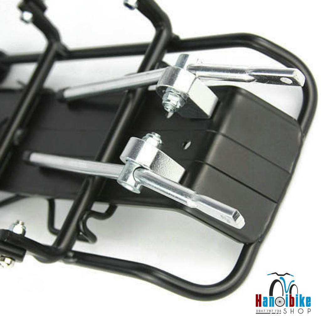 Gác baga nhôm xe đạp 3 chân phanh đĩa