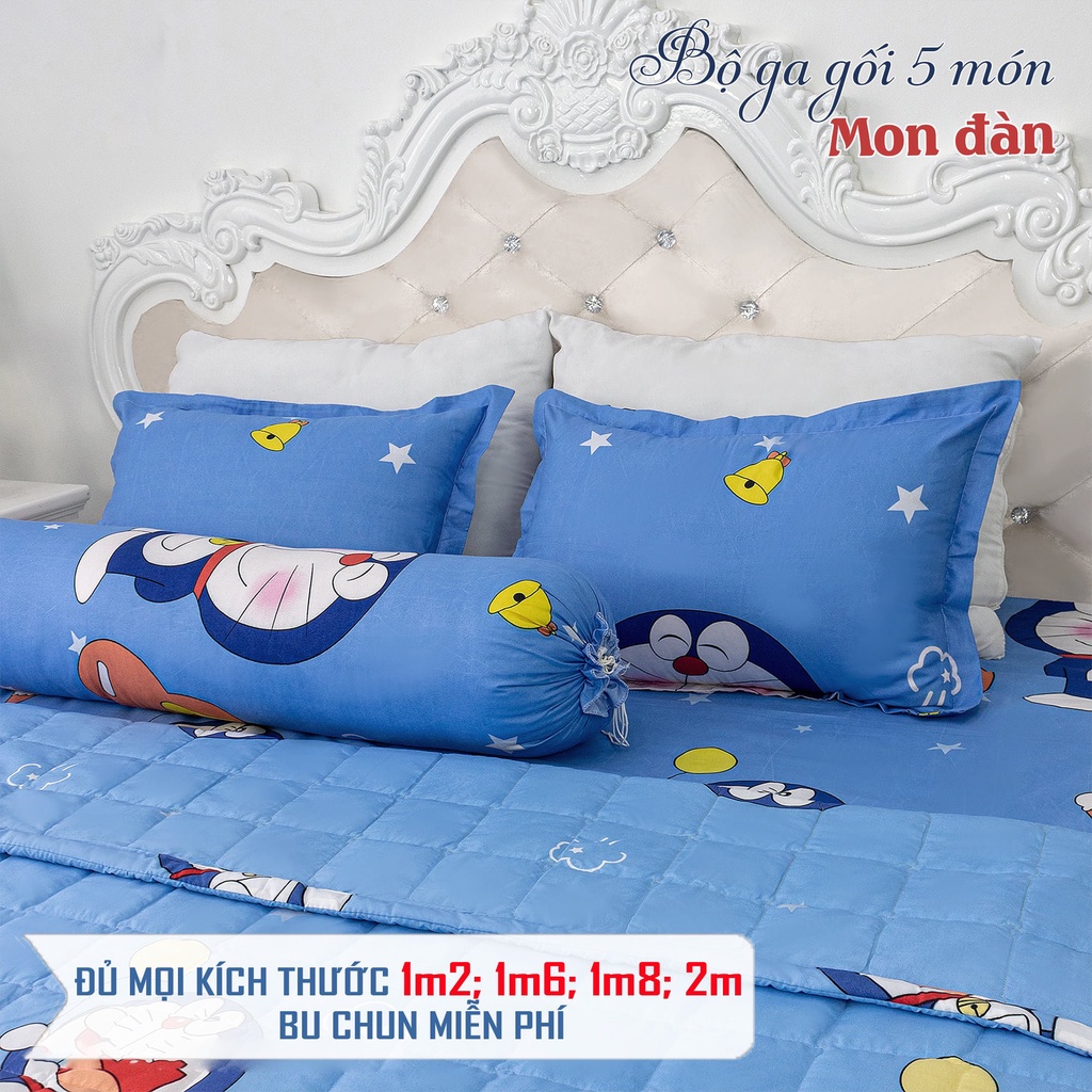 Bộ chăn ga gối đệm 5 món Otama Bedding drap giường cưới cotton poly bộ ga giường caro đẹp cute hình thú hàn quốc cao cấp | BigBuy360 - bigbuy360.vn