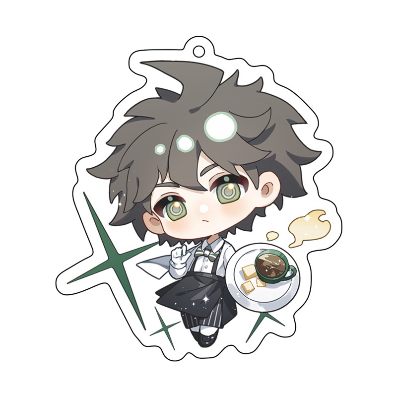 Danganronpa: Móc Khóa Acrylic Hai Mặt Trong Suốt Kích Hoạt Happy Havoc