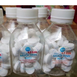 Viên muối tinh pha xúc họng lọ 50 viên