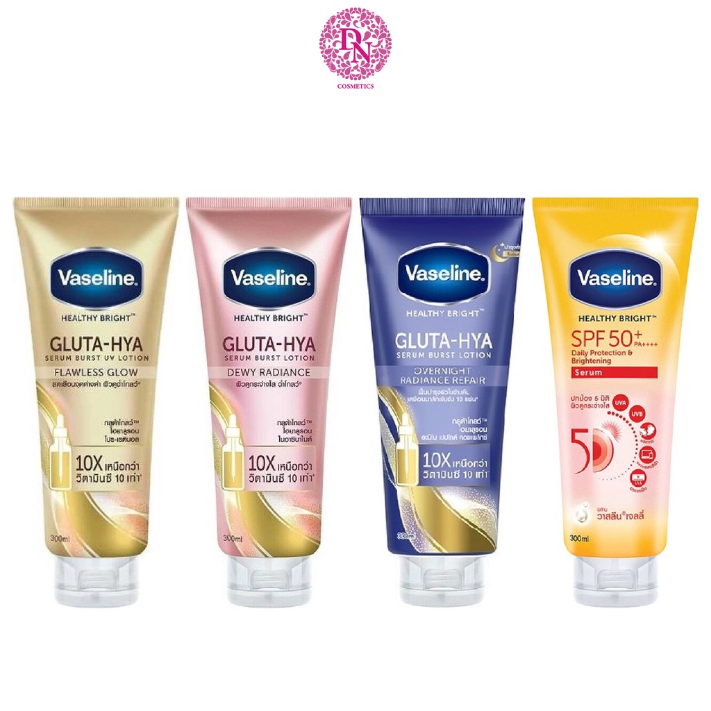 Dưỡng thể trắng da Vaseline Healthy Bright Gluta Hya Serum Burst Lotion 10X