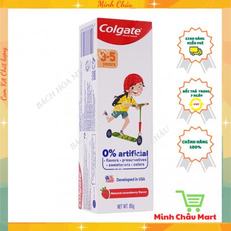 Kem đánh răng Colgate hương dâu tây cho trẻ 3-5 tuổi (Tuýp 80g)