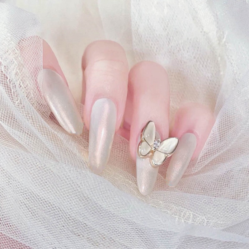 Set 24 móng tay giả đính đá thời trang dành cho nữ