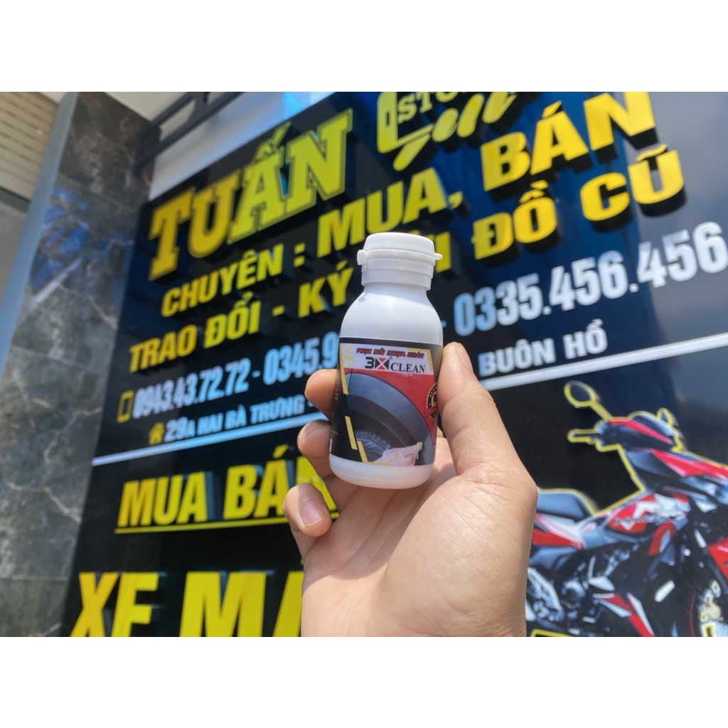 Chai Phục hồi nhựa nhám 3X Clean 50ml chuyên dùng cho nhựa đen nhựa nhám bạc màu, giúp lấy lại màu nhựa