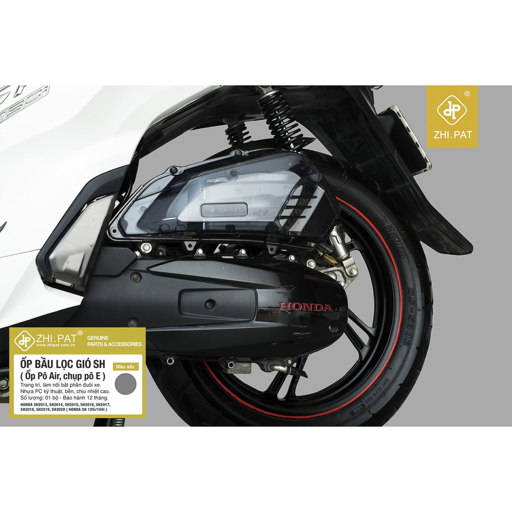 Ốp pô E trong suốt SH 2017 - 2019 ốp lọc gió - Chính hãng ZHI.PAT