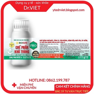 XỊT KHỬ TRÙNG DIỆT KHUẨN BIO SUN PRO 50ML-5 CHAI TẶNG 1BÌNH XỊT 500ML,KHỬ TRÙNG,KHỬ KHUẨN,DIỆT KHUẨN,AN TOÀN,KHỬ MÙI HÔI