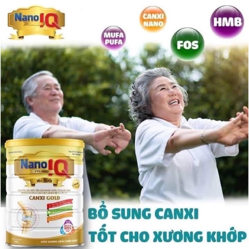 Sữa bột NANO IQ CANXI GOLD 900g