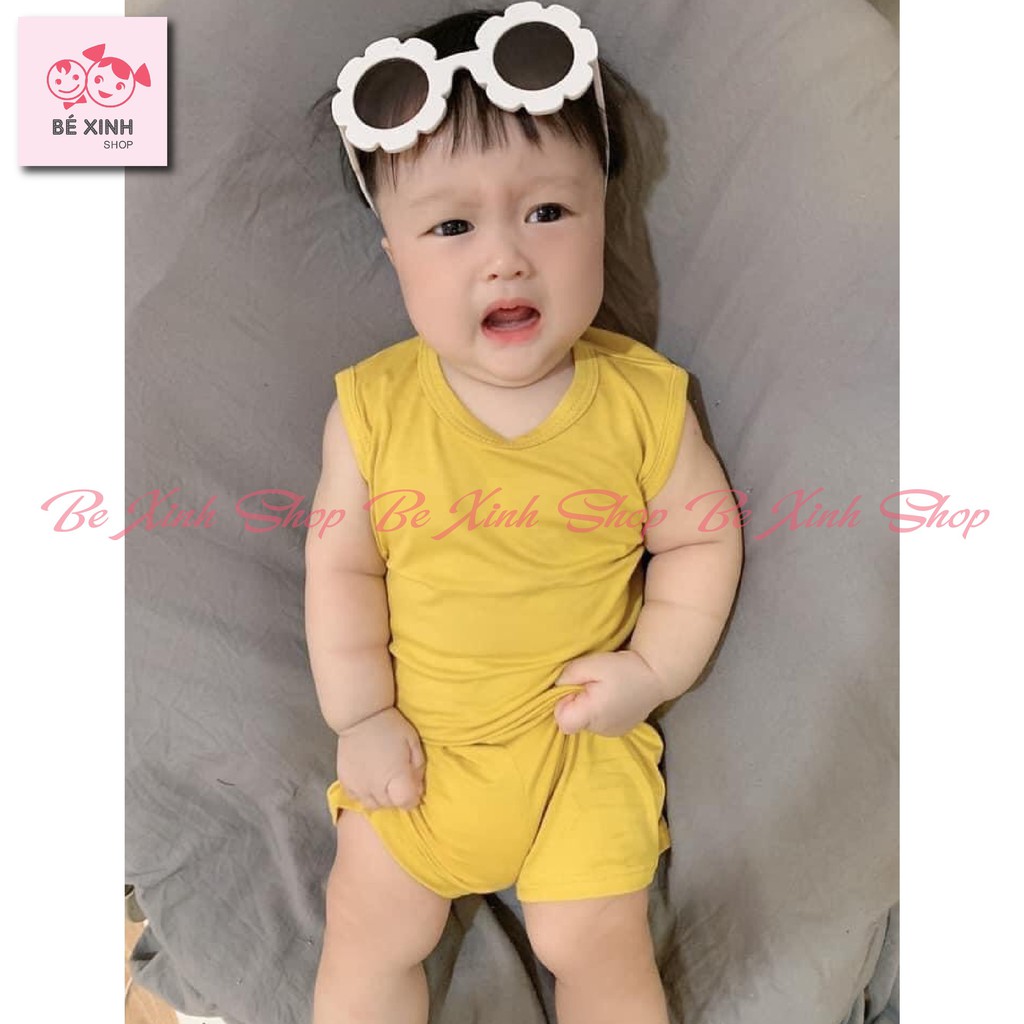 COMBO 3 Bộ áo ba lỗ sát nách cho bé trai bé gái Minky Mom [Bán chạy] Đồ Minky Mom bộ thun BA 3 LỖ TRƠN cho bé trai gái