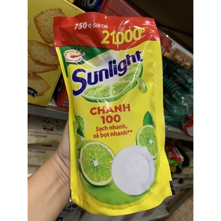 Nước rửa chén Sunlight Chanh , bịch 750g