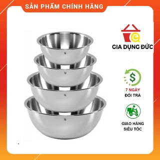 Set 04 âu trộn thực phẩm, tô đựng thực phẩm inox cao cấp wmf gourmet đức