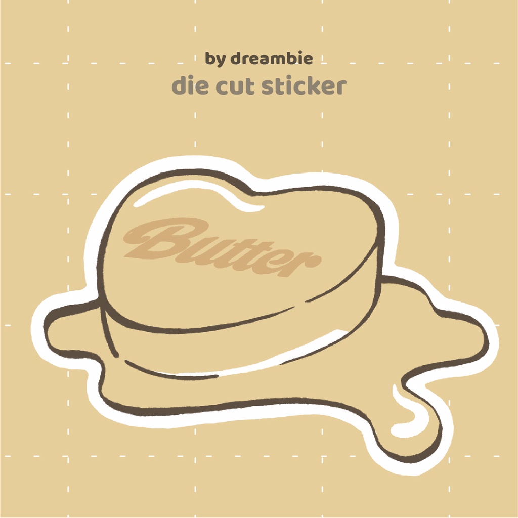 Butter - BTS die cut sticker | miếng dán | BigBuy360 - bigbuy360.vn