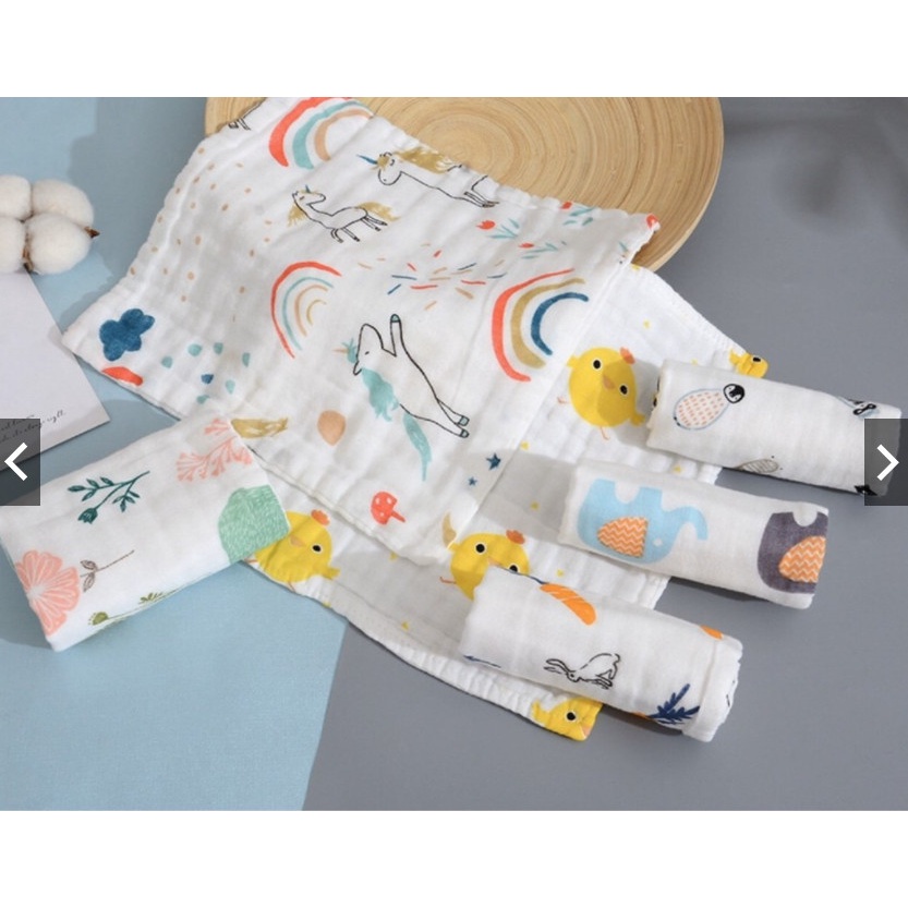 Sét 5 khăn sữa aden siêu thấm hút