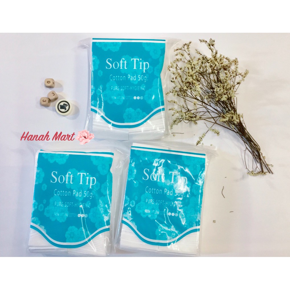 Hàng Thái chất - Bông tẩy trang Softtip 50g chính hãng,100% thiên nhiên, không gây dị ứng | BigBuy360 - bigbuy360.vn