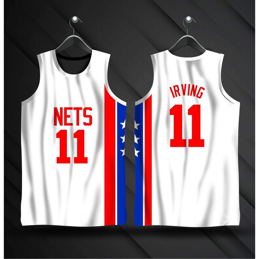 Áo Brooklyn Nets Kyrie Irving #11 & Julius Erving #32 - Miễn Phí Tùy Chỉnh