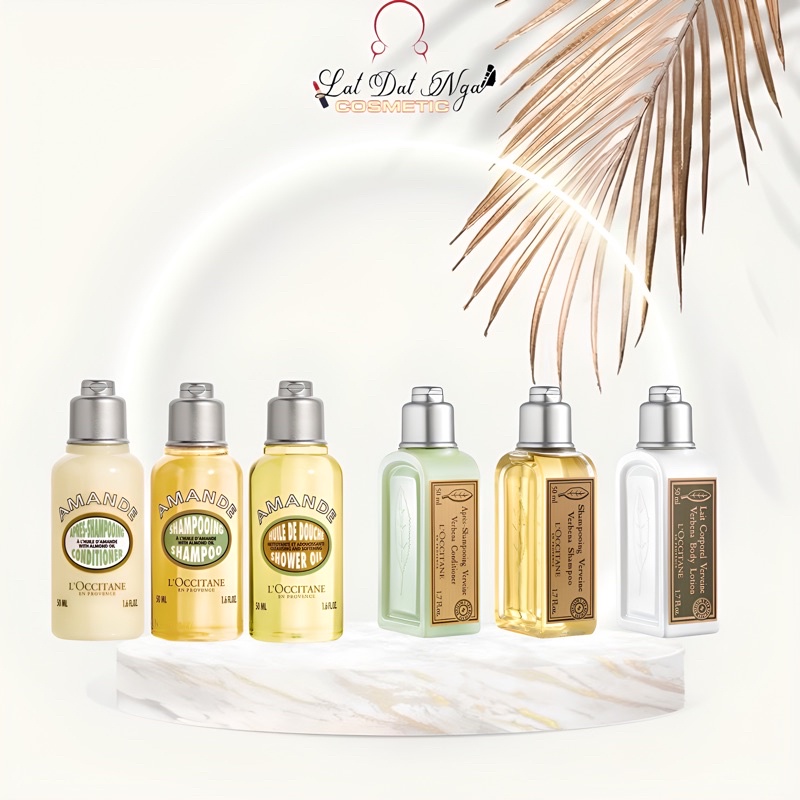 Sữa Tắm/Dầu Gội hạnh nhân, Cỏ Roi Ngựa Loccitane 50ml - Rất tiện khi đi du lịch