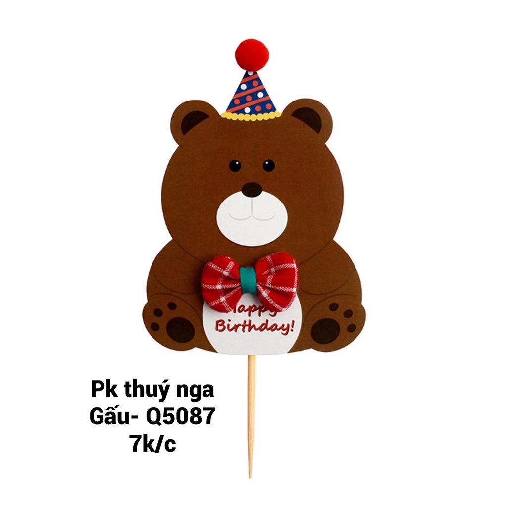 5 THẺ CẮM ĐỘNG VẬT (CHẤT LIỆU GIẤY)