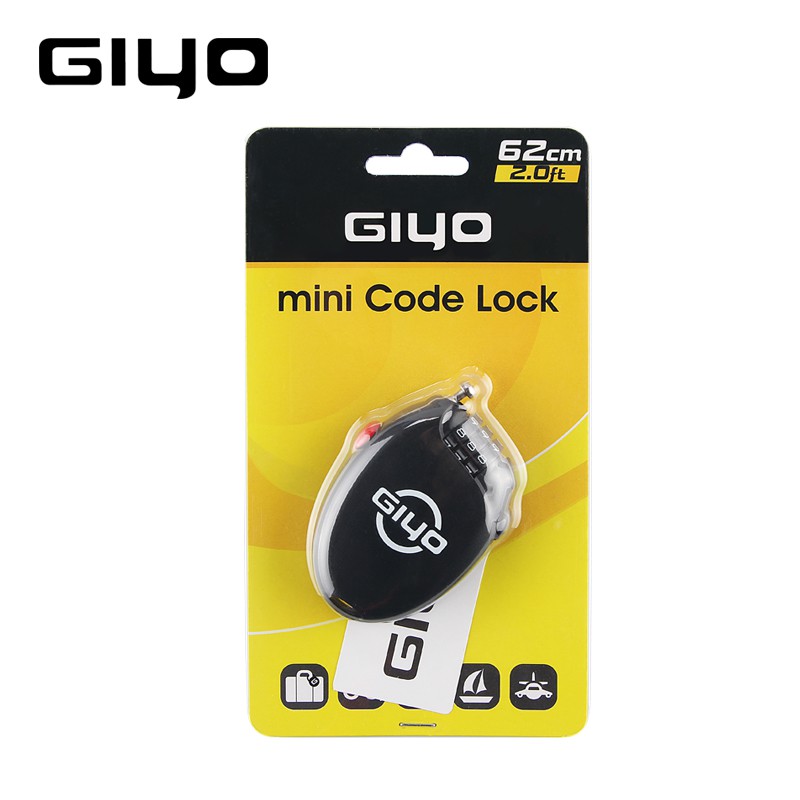 Giyo Ổ Khóa Xe Đạp 3 Chữ Số Chống Trộm