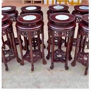 Đôn gỗ rác gụ mặt đá