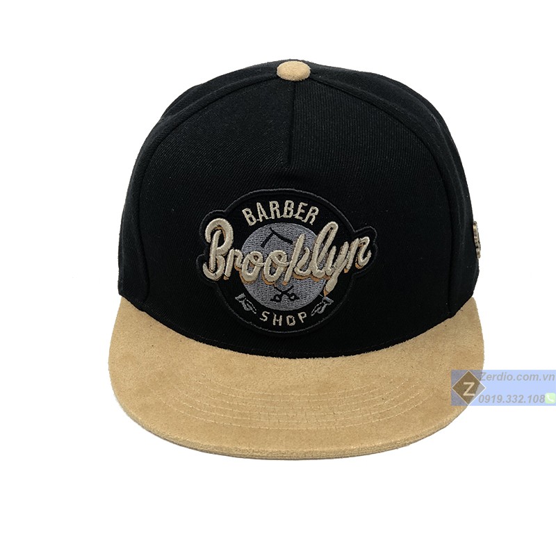 Nón lưỡi trai Snapback Baber Brooklyn đen đẹp, phong cách hiphop cho cả nam và nữ