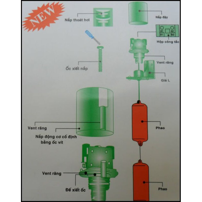 công tắc điện phao nước ONPAS