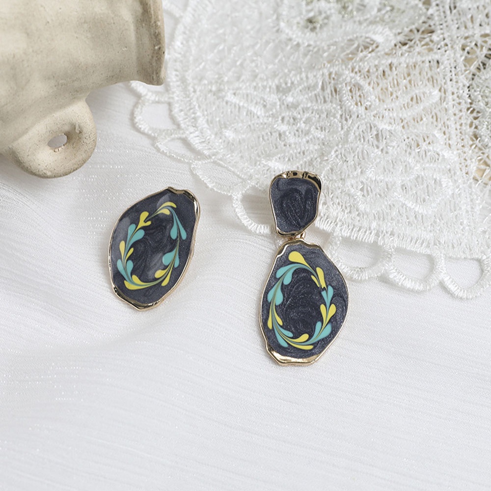 Khuyên Tai Bạc S925 Hình Vòng Hoa Phong Cách Retro Cá Tính