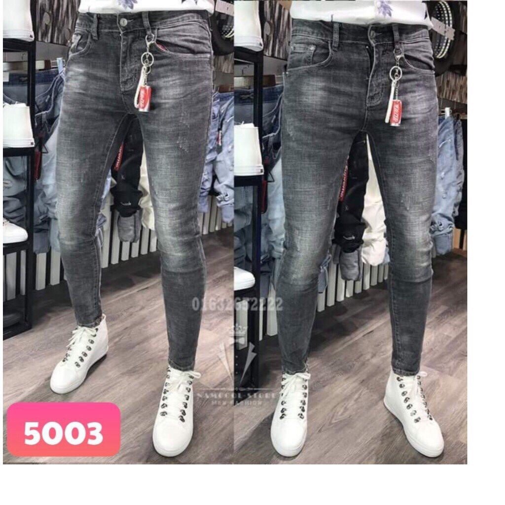 Quần jean nam wash bạc 5003