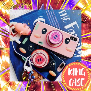 ⚡ỐP IPHONE⚡ ỐP LƯNG LỢN POP - TẶNG KÈM POP ⚡