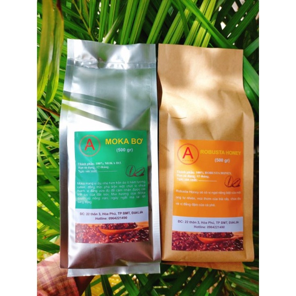 Cafe Moka nguyên chất Ban Mê Thuột 500g