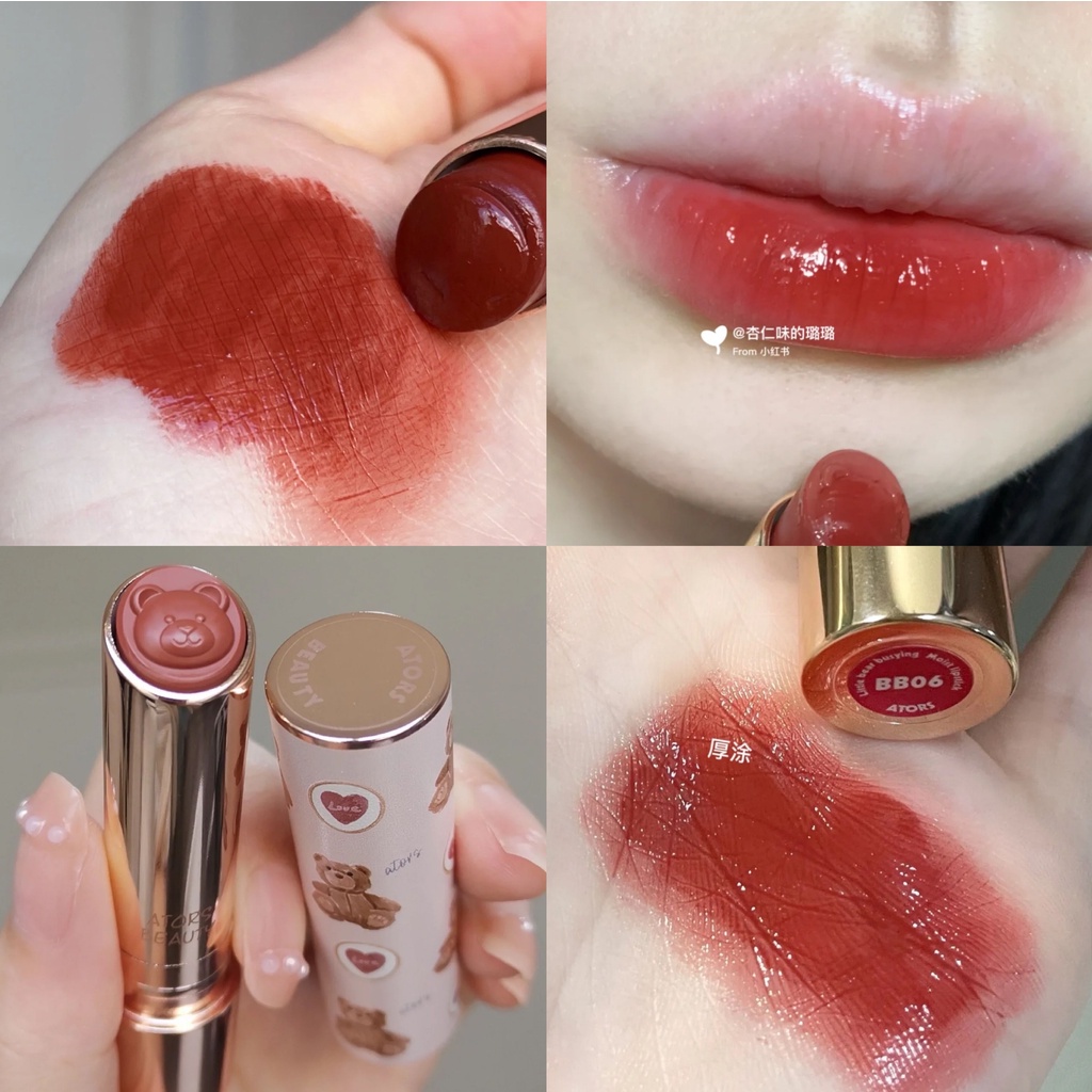 Son Môi Dưỡng Ẩm Thiết Kế Hình Thỏ Ators Bear & Bunny Đẹp Mắt BB16