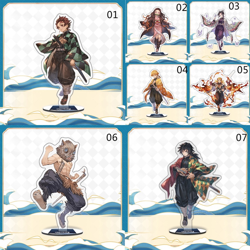 Mô hình đứng hình nhân vật trong kimetsu no yaiba trang trí bàn