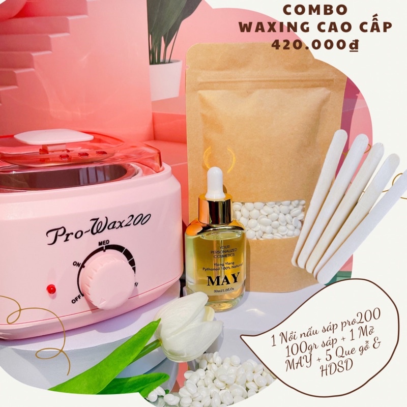 COMBO WAXING ĐÁNG YÊU MIX MỠ NGỌC LAN MÙI THƠM [MAY]