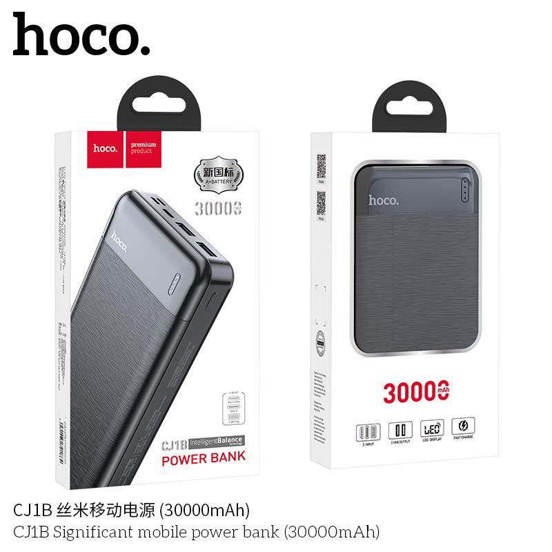 SẠC DỰ PHÒNG HOCO CJ1 DUNG LƯỢNG 10.000mAh,CJ1A -20.000mAh,CJ1B -30.000mAh  có đèn Led báo pin