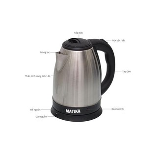 Ấm siêu tốc Matika MTK-18 (1,8 LÍT)