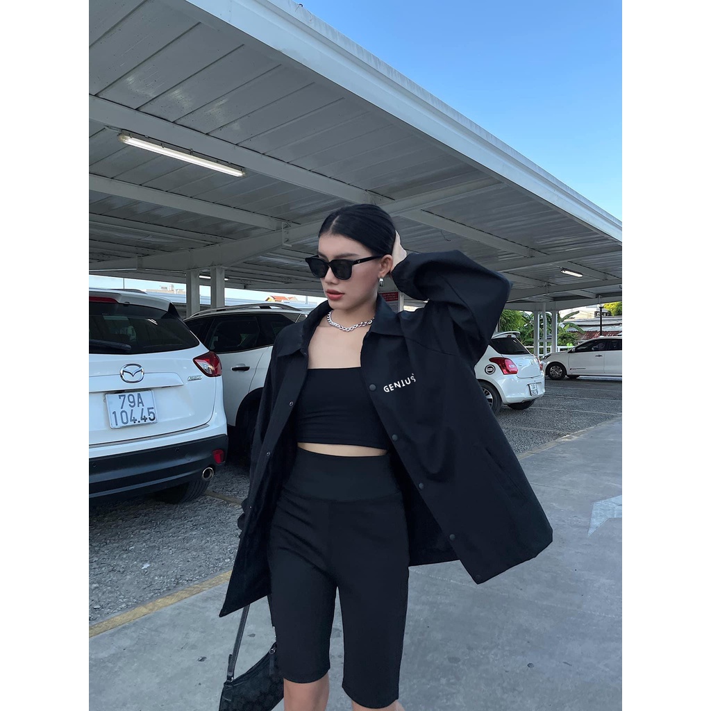 Áo khoác dù jacket Local Brand GENIUS RABBIT unisex 2 lớp v2 -- Áo khoác gió ullzang có form rộng XL - GENIUS.CLO