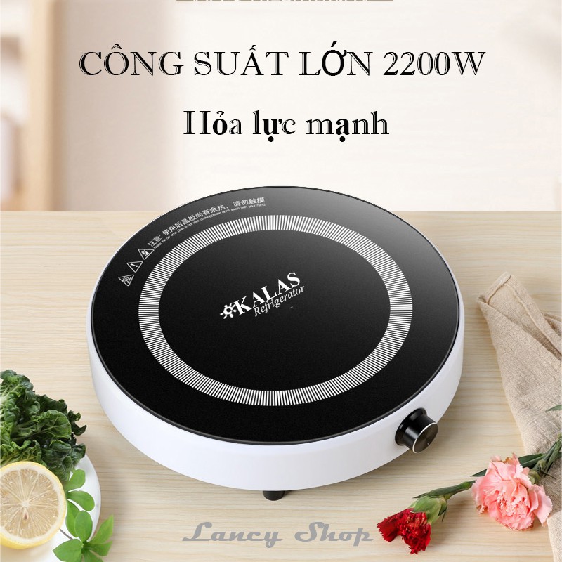 Bếp từ mini thông minh 2200W đa năng mặt kính cường lực cảm ứng từ hiện đại LCM