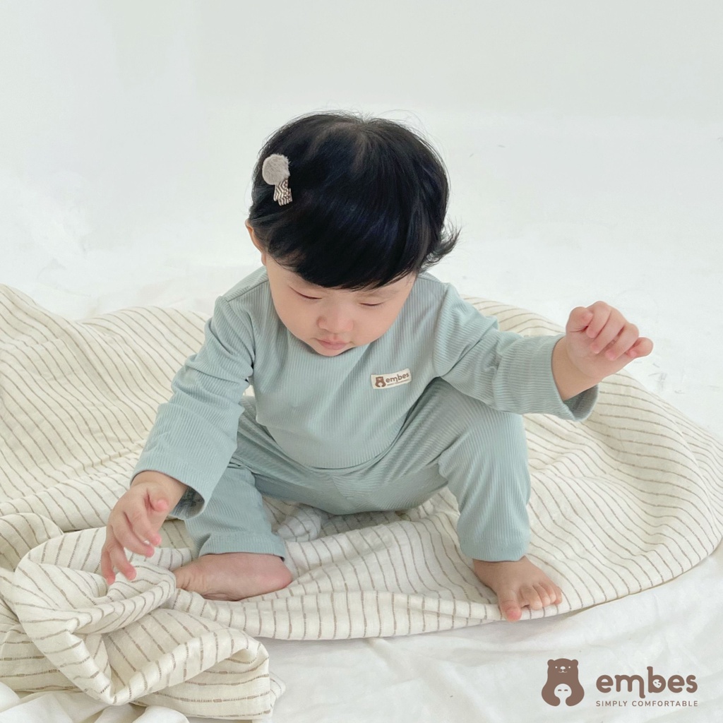Bộ dài tay cho bé trai bé gái, bộ cotton tăm trẻ em Thanh Hằng Baby 9kg - 21kg