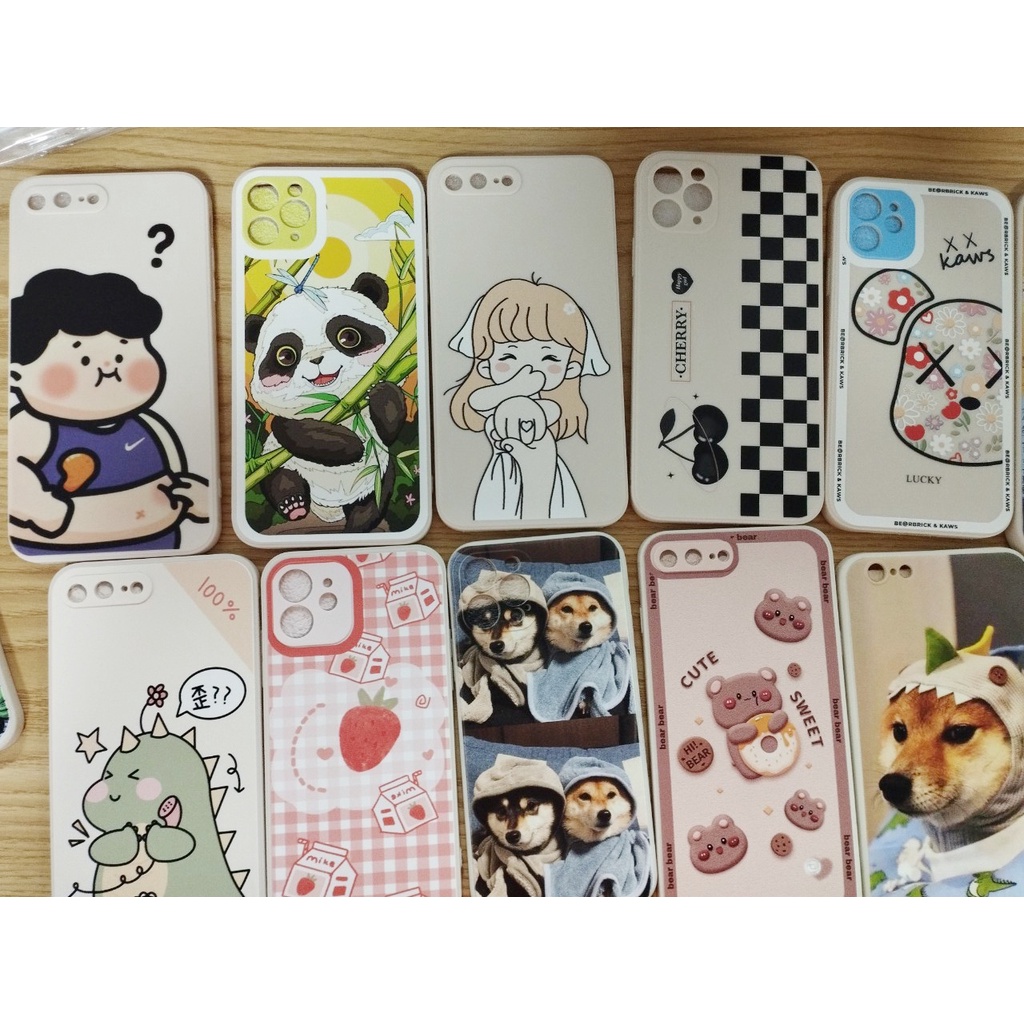 [ XẢ KHO - SALE SỐC ] Ốp iphone ngẫu nhiên siêu đẹp [đồng giá 5k] viền vuông bảo vệ camera đủ mã iphone 6 đến 13 promax