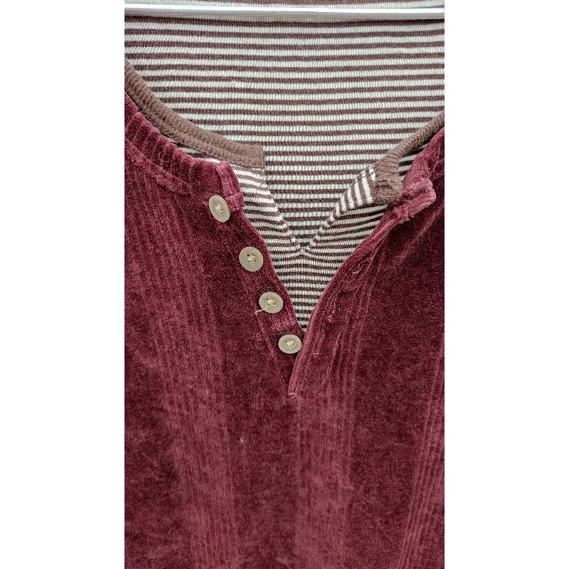 Áo nhung nam của Nhật size L